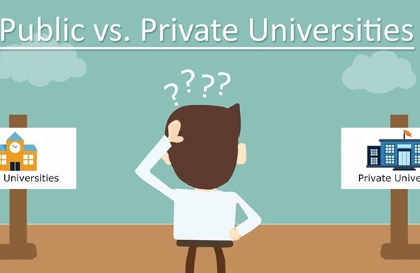Differences between a private and public university in India